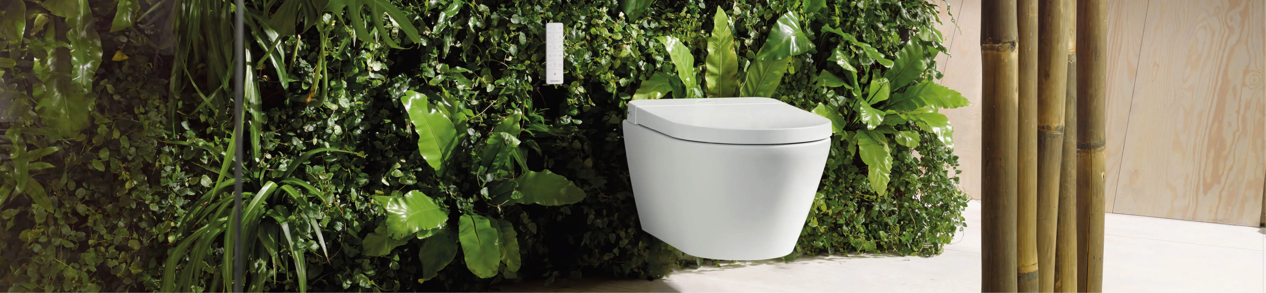 Header mit Dusch-WC Duravit D-Neo Sensowash.