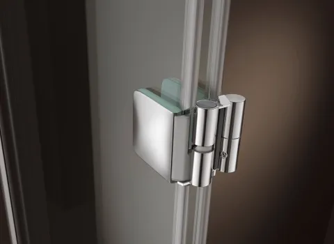 Das Artweger 360 Scharnier in Extremstellung.