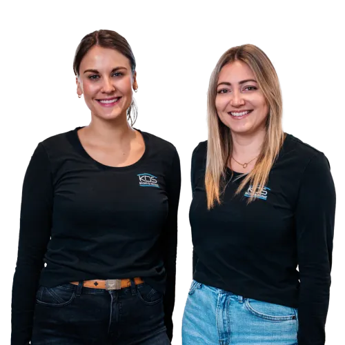 Zwei Mitarbeiterinnen der Badabteilung von KDS.